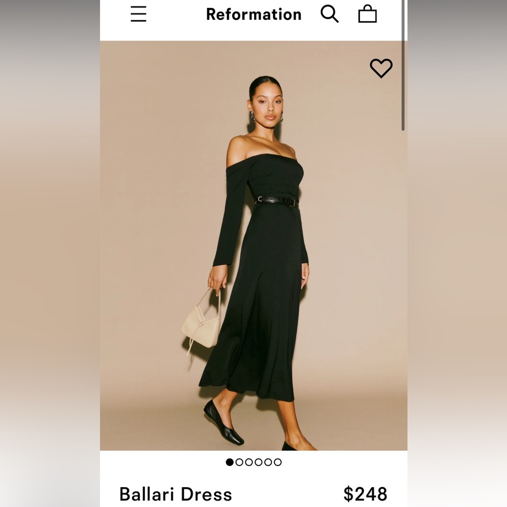 Reformation Ballari Dress size 4 black